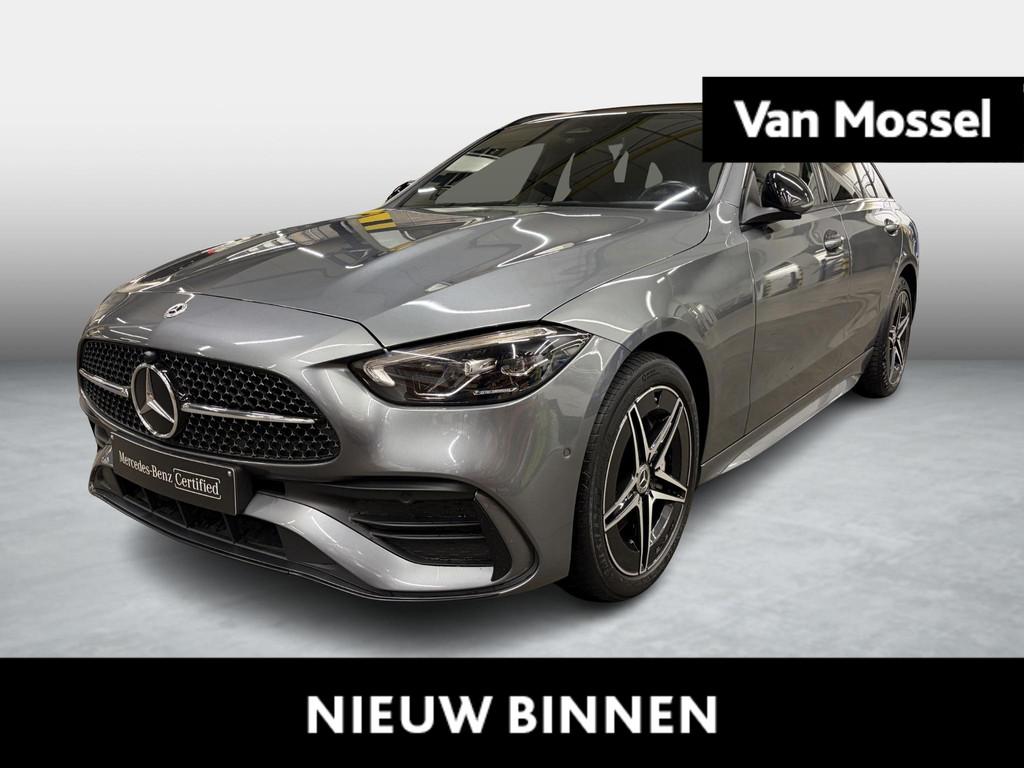 Mercedes-Benz C 300 e AMG Line Estate + PANORAMISCH DAK + NI, Auto's, Mercedes-Benz, Automaat, Zwart, 4 cilinders, https://public.car-pass.be/vhr/35ecd724-9bf0-4170-9ad5-c32670381e21