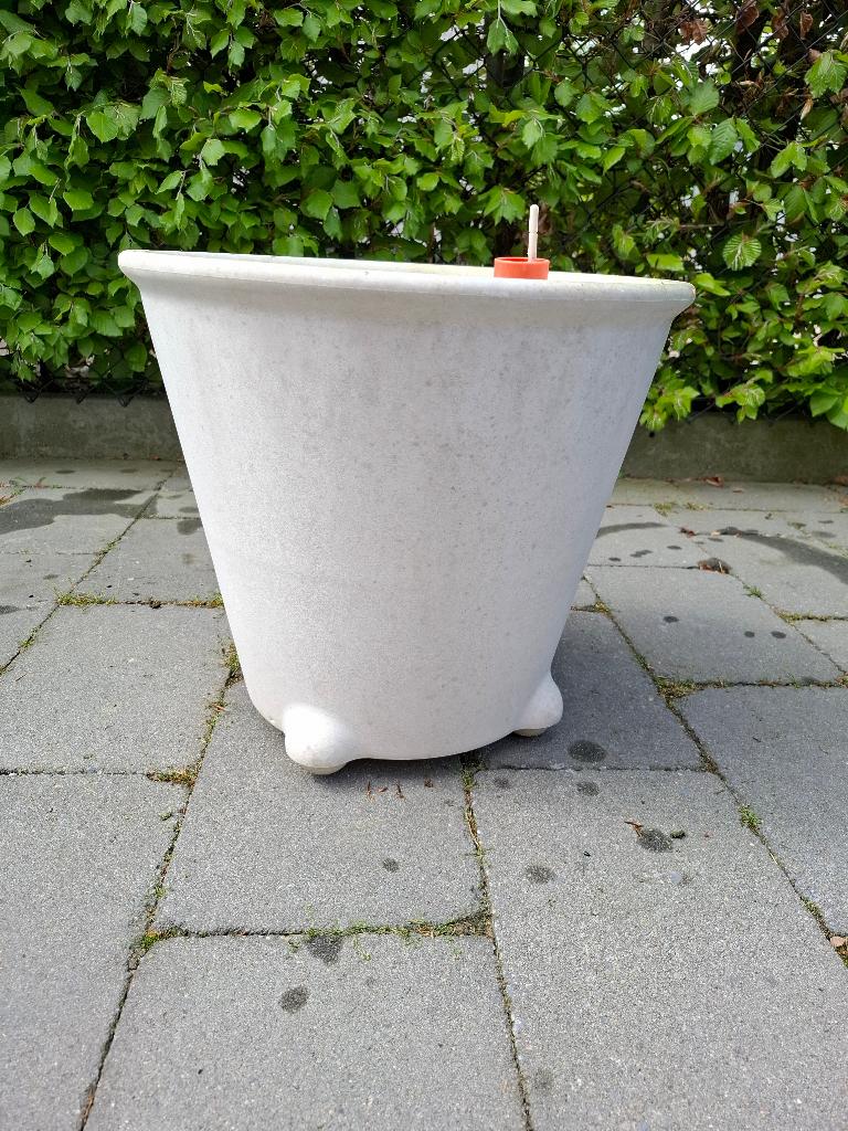 Bloempot Fejö 14139 met waterreservoir, Tuin en Terras, Bloempotten, Kunststof, Gebruikt, Rond, Minder dan 40 cm