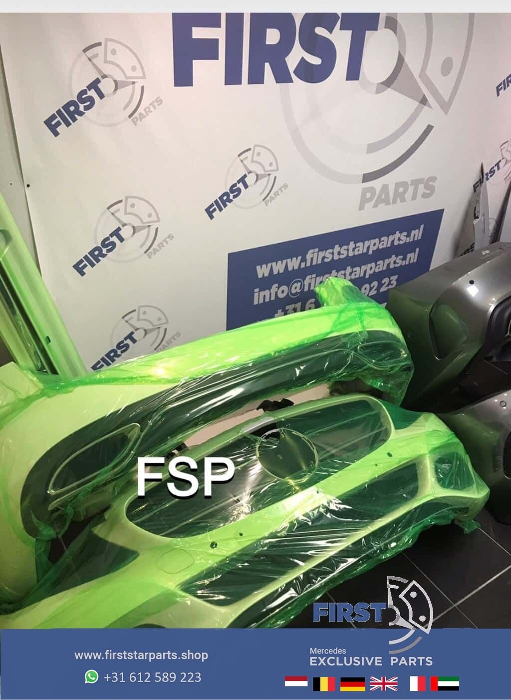 S205 bumper pakket Mercedes c klasse estate wit voorbumper a, Utilisé, Avant, -, -