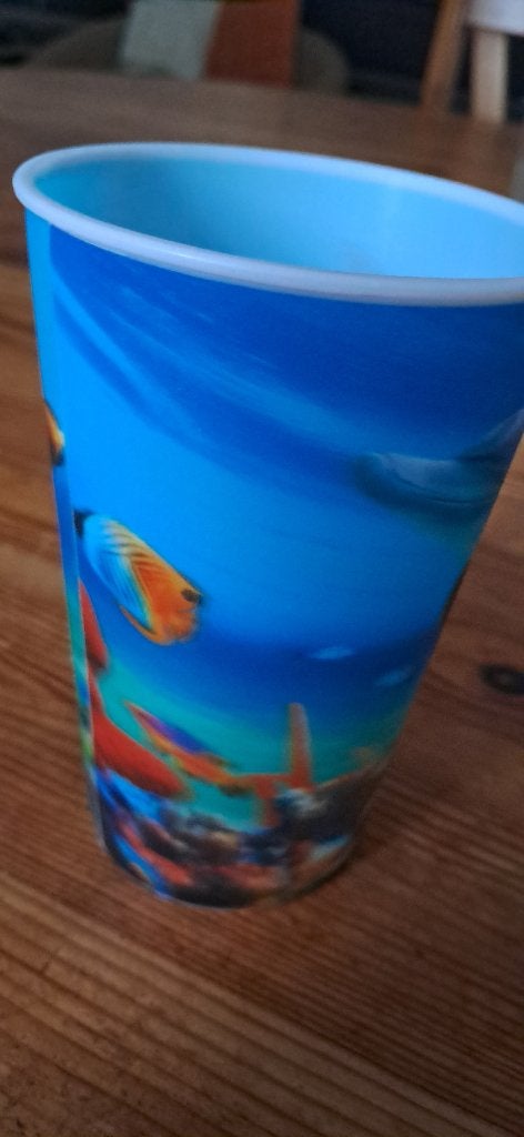Beker plastic oceaan vissen, Ophalen, Zo goed als nieuw, Overige typen