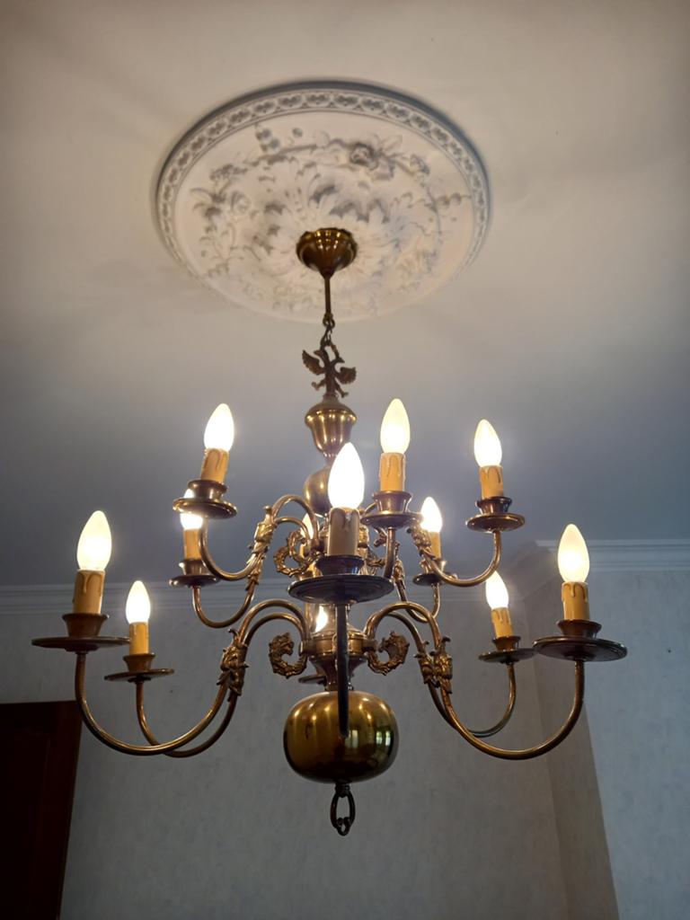Prachtige kroonluster 2 stuks, Huis en Inrichting, Lampen | Kroonluchters, Ophalen