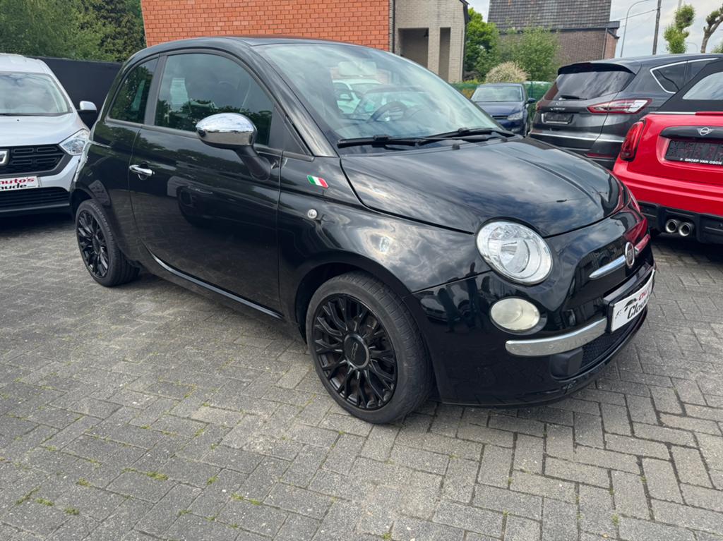 Fiat 500 sport 1200 benzine, Auto's, 4 zetels, Zwart, 4 cilinders, Zwart