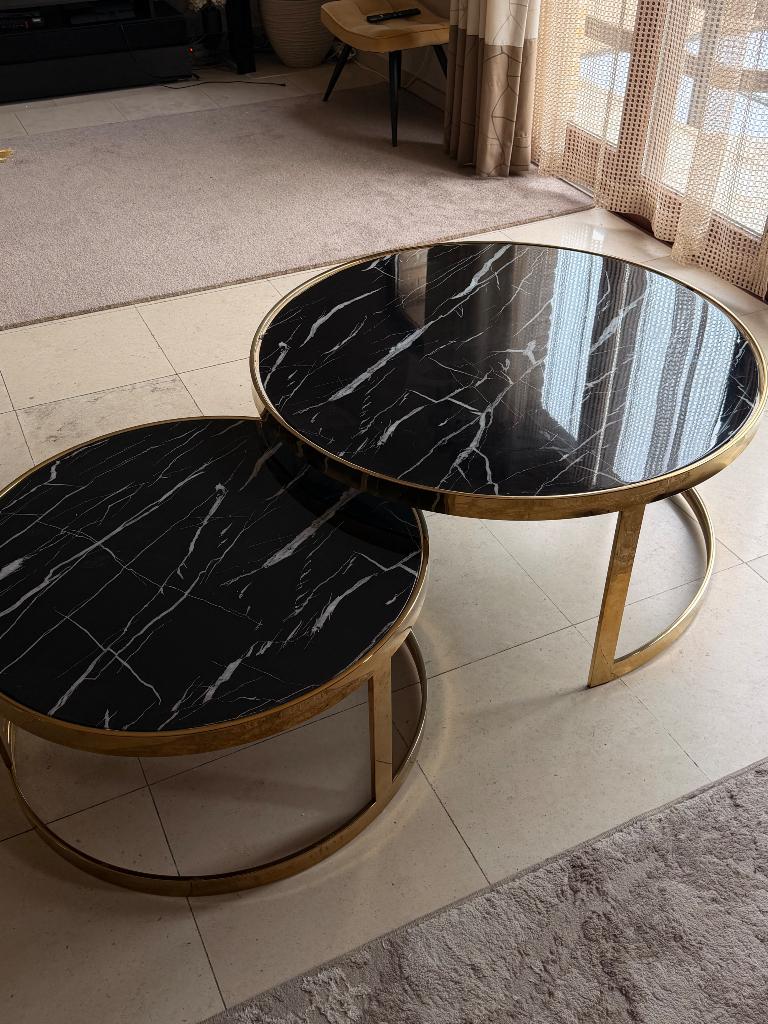 Salontafels, Huis en Inrichting, Ophalen, Rond, 50 tot 100 cm, Marbré