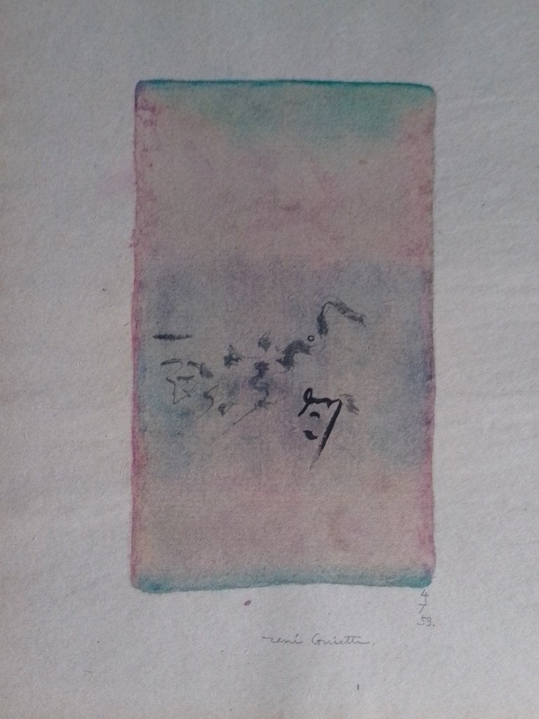 René Guiètte  1893 - 1976  Abstracte Zen Compositie 2, Verzenden