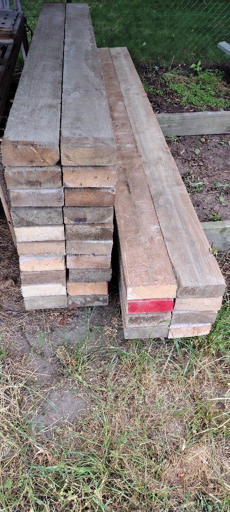 balken 17cm op 6,3cm tussen de 460cm en de 195cm lang, Doe-het-zelf en Bouw, Hout en Planken, Ophalen, Gebruikt, Balk, Vuren