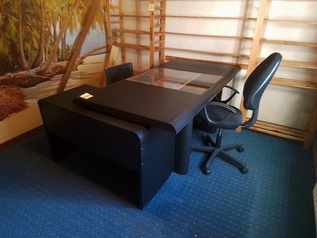 Bureau, Huis en Inrichting, Bureaus, Gebruikt, Hoekbureau, Spaanplaat of MDF, Zwart, Demontabel, Ophalen