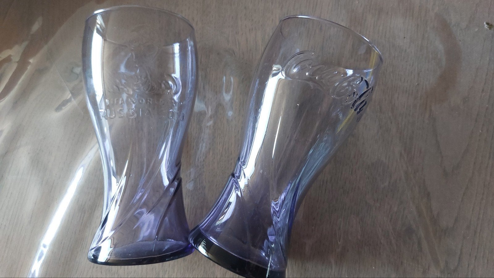 Lot de 2 Verres Coca-Cola McDo - Coupe du Monde FIFA Russie, Collections, Enlèvement