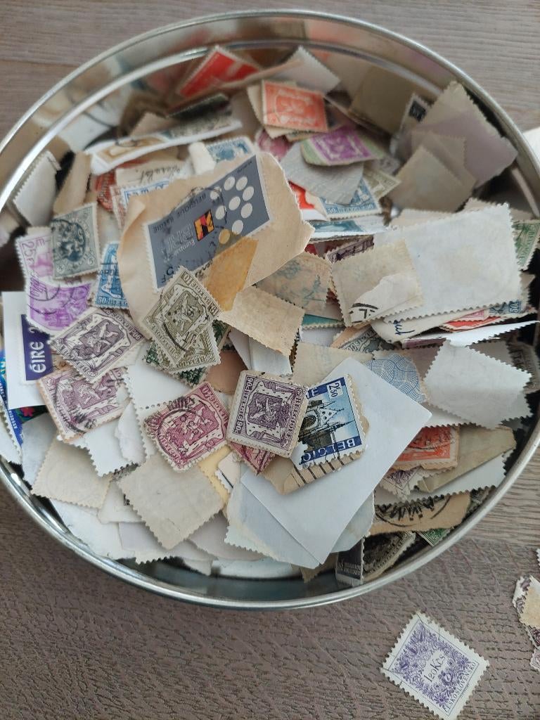 lot oude postzegels, Postzegels en Munten, Ophalen, Met stempel, Gestempeld, Gestempeld