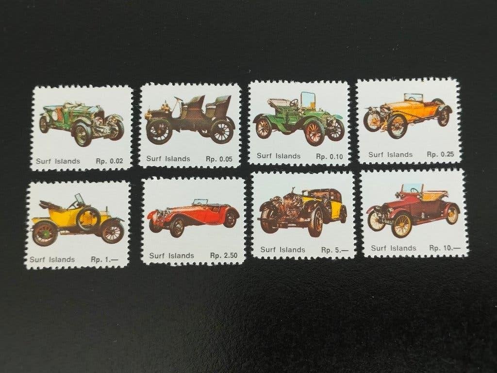 Surf Islands 1990 - antieke auto's **, Postzegels en Munten, Postzegels | Oceanië, Verzenden, Postfris