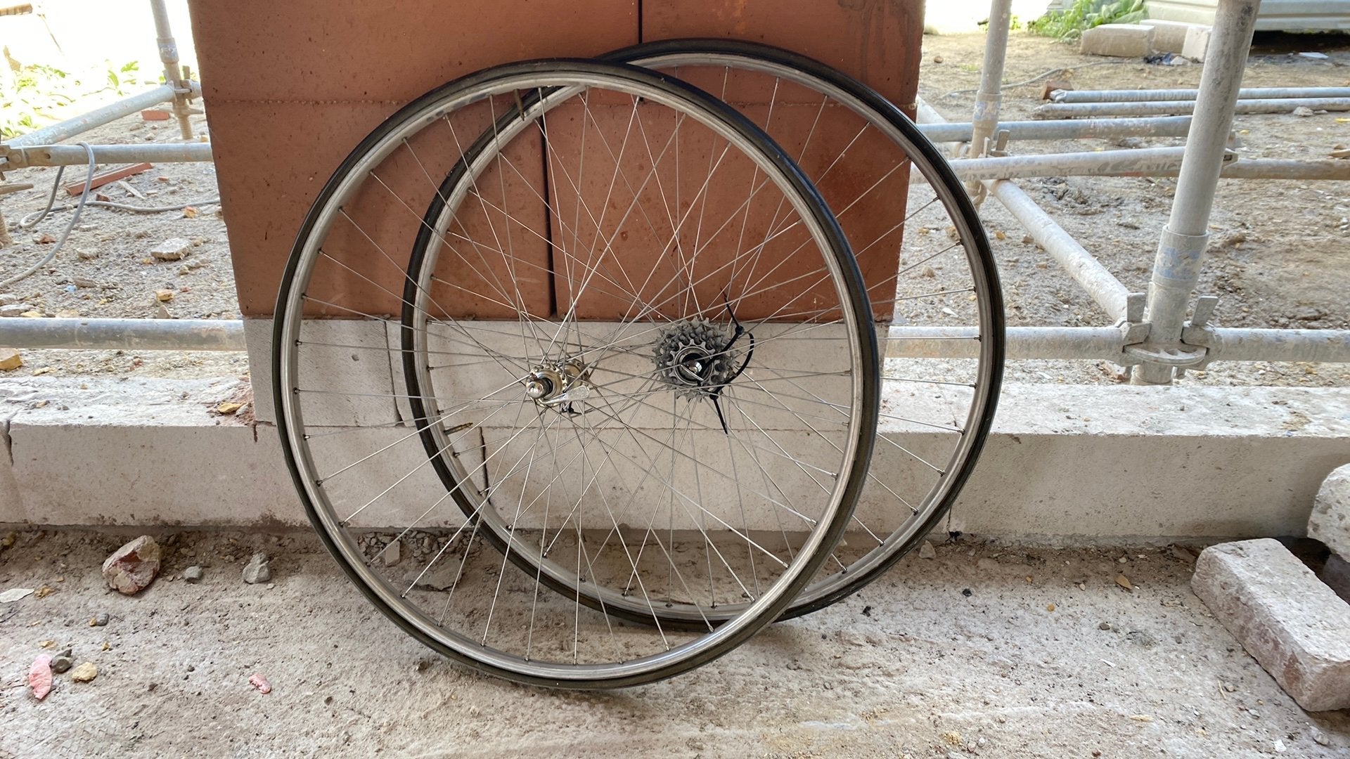 Campagnolo Record wielset nieuwstaat, Fietsen en Brommers, Fietsonderdelen, Ophalen, Zo goed als nieuw