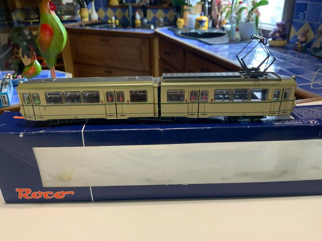 TRAM ROCO 63090 KVB IN ZEER GOEDE STAAT, Hobby en Vrije tijd, Modeltreinen | H0, Ophalen of Verzenden, Zo goed als nieuw, Roco