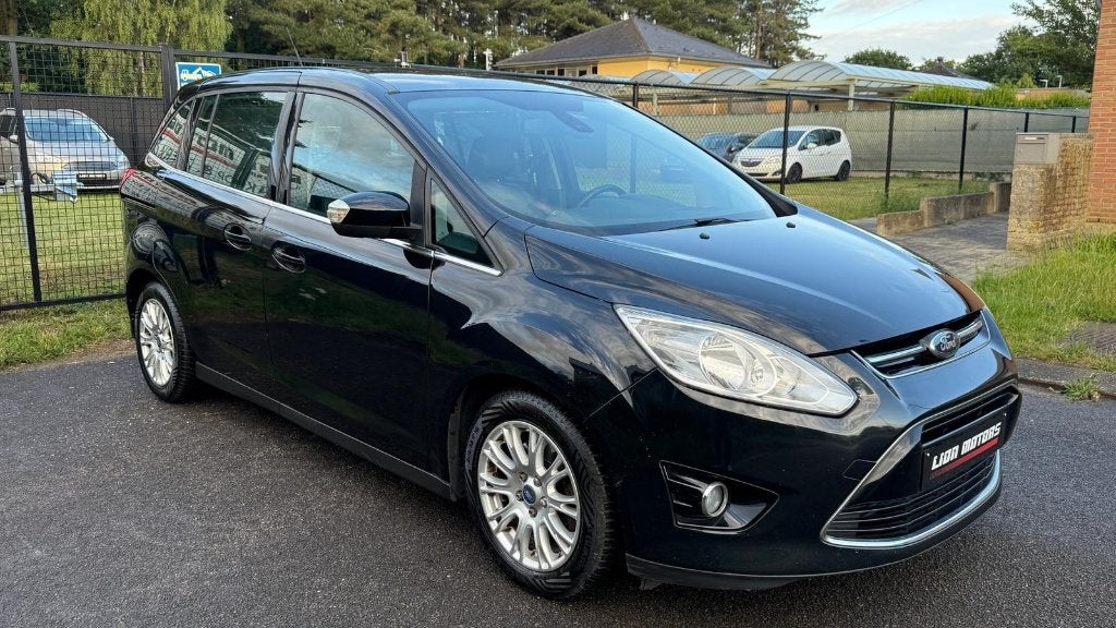 Ford Grand C Max 1.6 Tdci Titanium | Nette Staat | Full |, Auto's, Ford, Voorwielaandrijving, Euro 5, Zwart, 4 cilinders