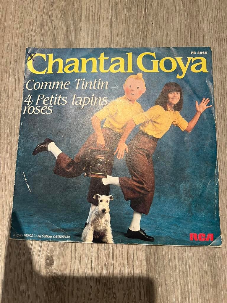 Single chantal goya kuifje 1982, Enlèvement ou Envoi, Tintin, Utilisé, Autres types