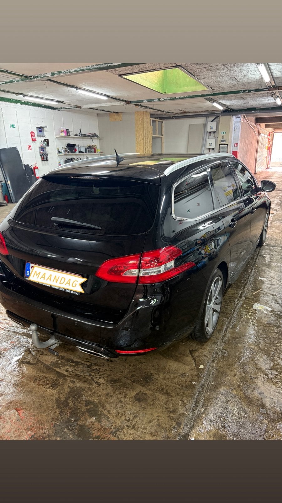 Peugot 308 sw Gt line, Auto's, Peugeot, Diesel, Euro 6, Break, 5 deurs, Automaat, Zwart, Zwart, Ophalen