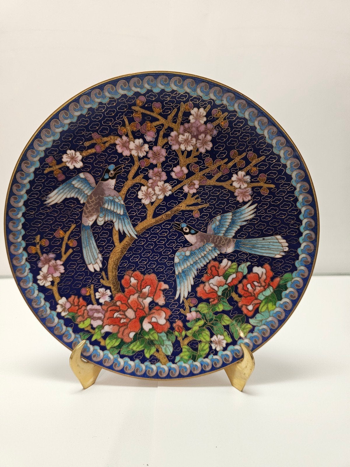 Cloisonne bord, Antiek en Kunst, Ophalen of Verzenden