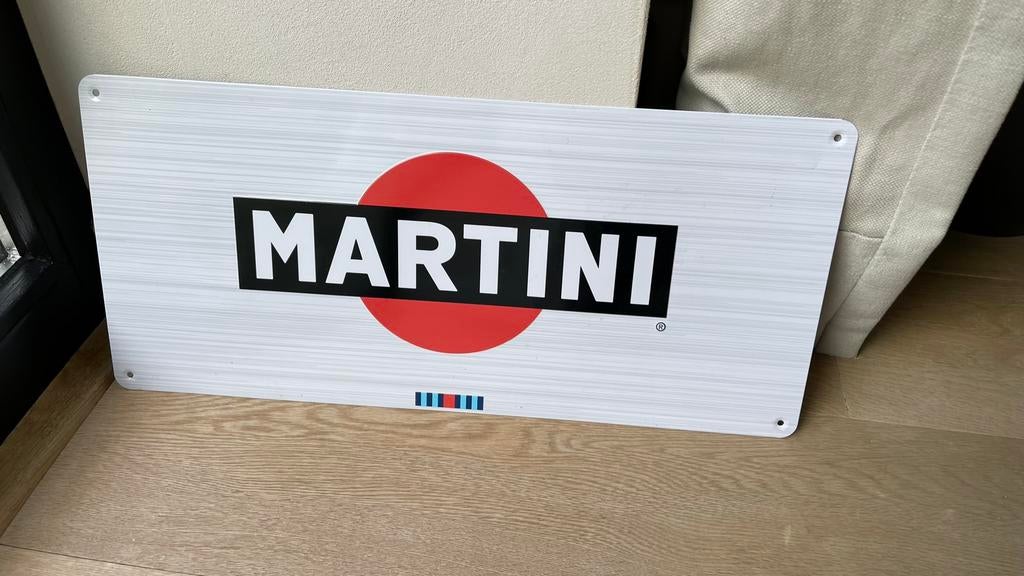 Martini blik, Verzamelen, Ophalen of Verzenden, Zo goed als nieuw, Reclamebord