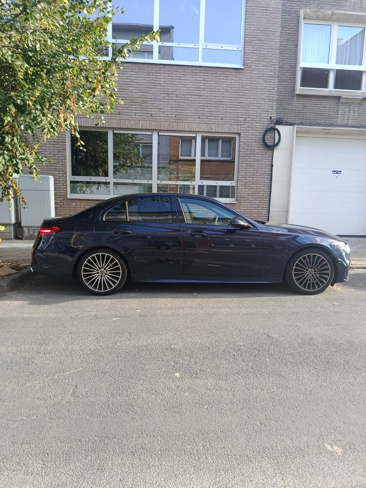 Mercedes Benz c 180 berline AMG pack night toit pano à vendr, Auto's, Automaat, Euro 6, Blauw, Leder