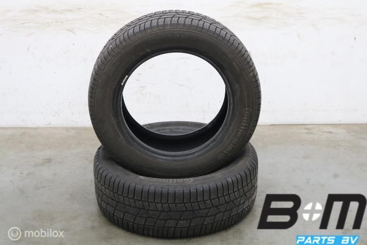 2 x 2255516 99H Conti WinterContact TS830P 5mm 225 55 16, Auto-onderdelen, Banden en Velgen, Gebruikt, Band(en)