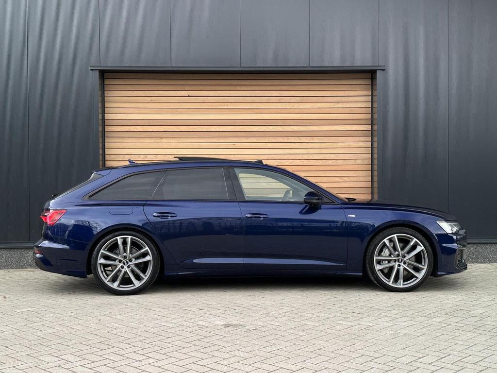 Audi A6 Avant 55 TFSI V6 3.0 quattro Pro S-line Plus B&O.ADV, Auto's, Audi, Automaat, Zwart, Blauw, Electronic Stability Program (ESP)