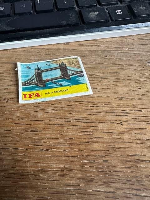 IFA luciferdoos etiket label ook in Engeland, Info@ifalod.et, Gebruikt, Ophalen of Verzenden, IFA