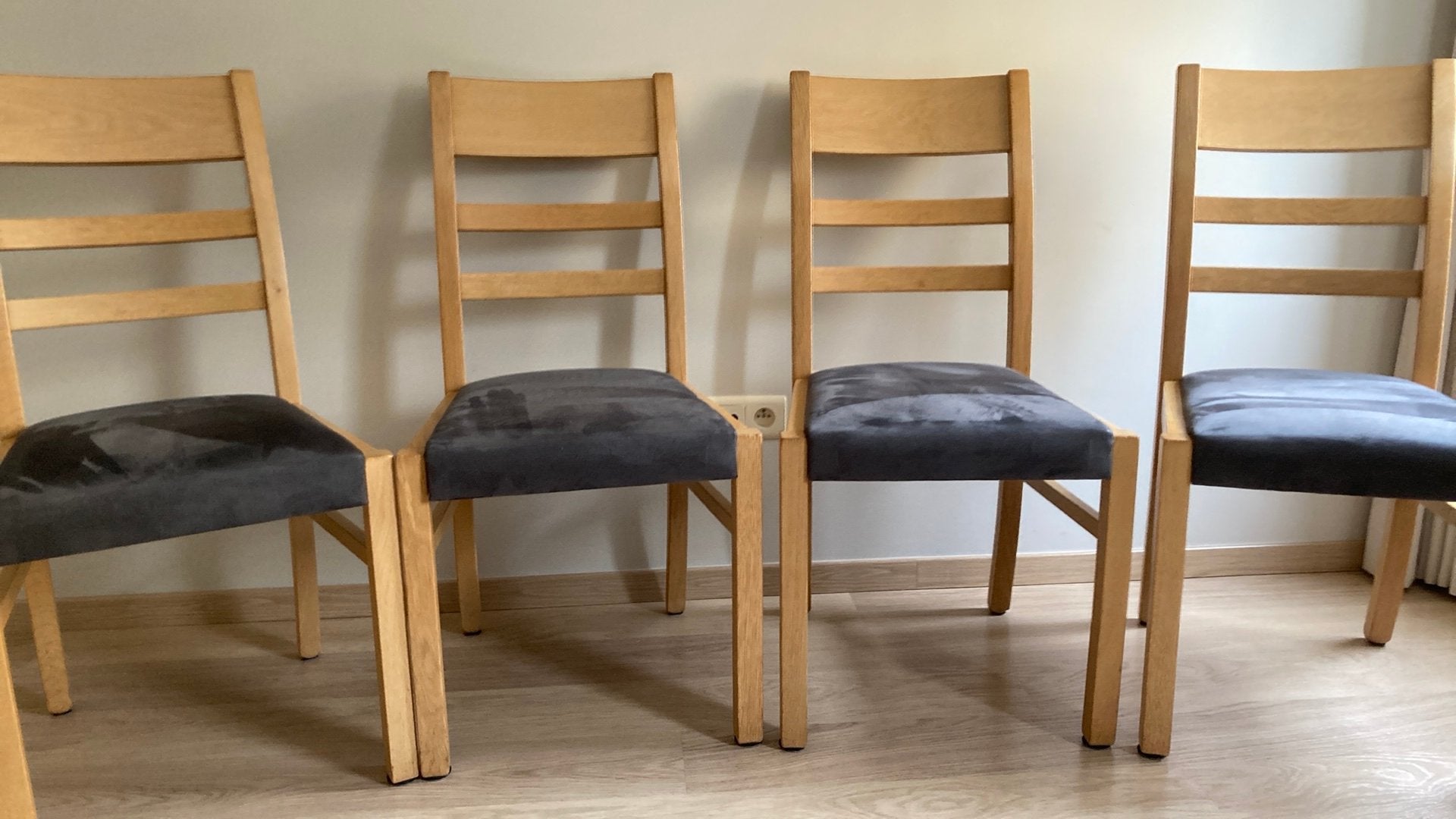 4 Eetkamerstoelen, Ophalen, Gebruikt, Vier, Hout