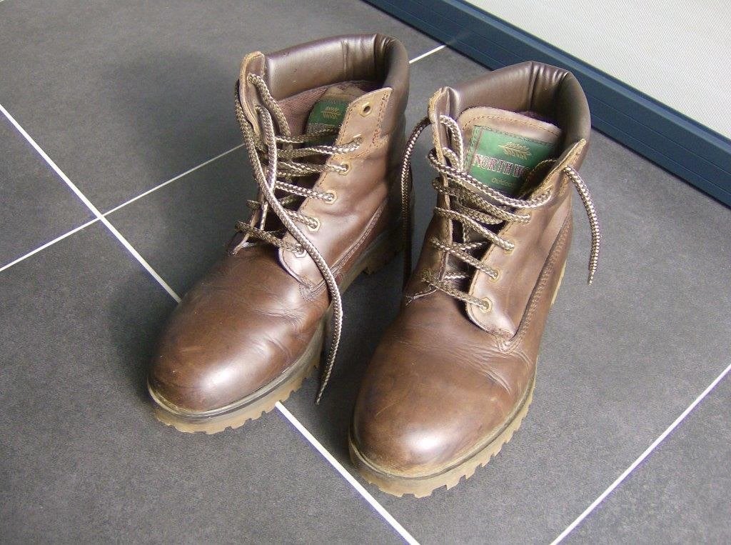 Heren Boots - Leder - bruin - maat 42 - North Wood, Ophalen, Bruin, Boots