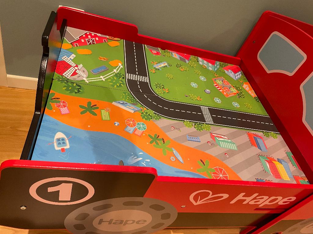 Hape treintafel, Kinderen en Baby's, Speelgoed | Houten speelgoed, Zo goed als nieuw, Ophalen