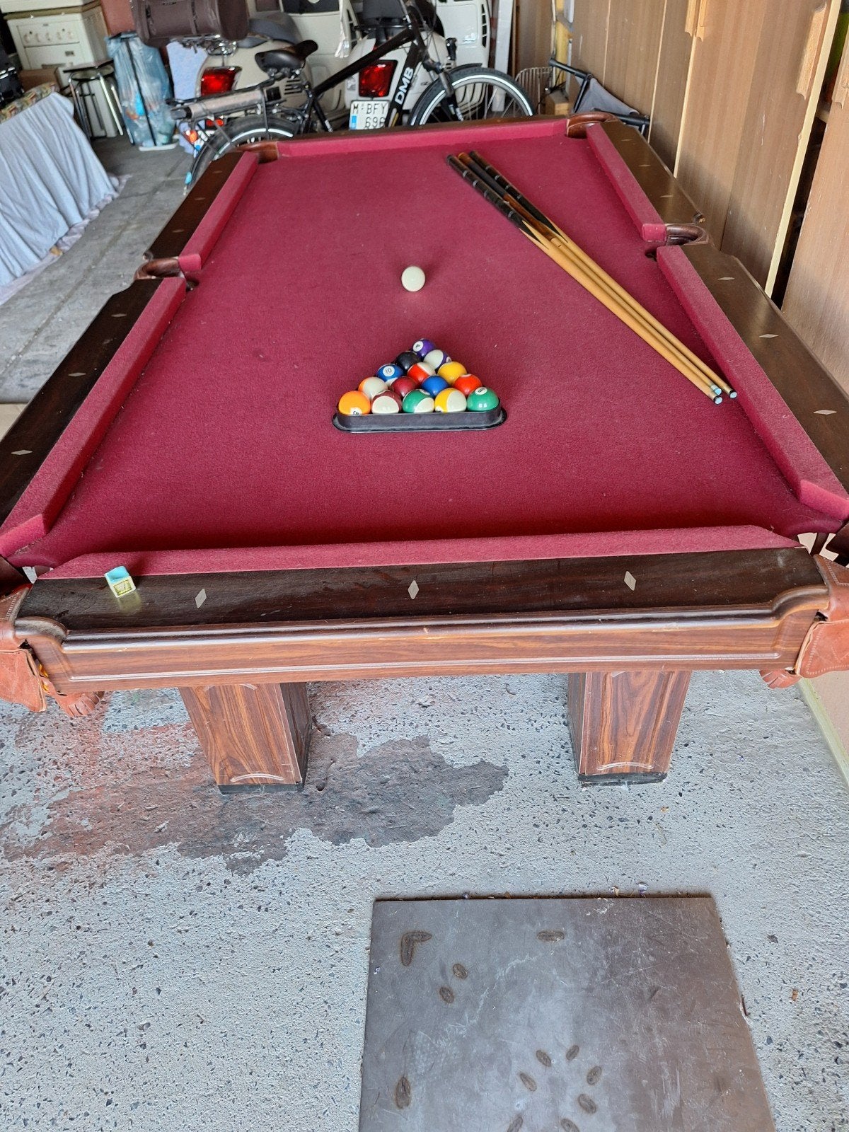 Pooltafel biljart, Sport en Fitness, Biljarten en Poolen, Ophalen, Pooltafel
