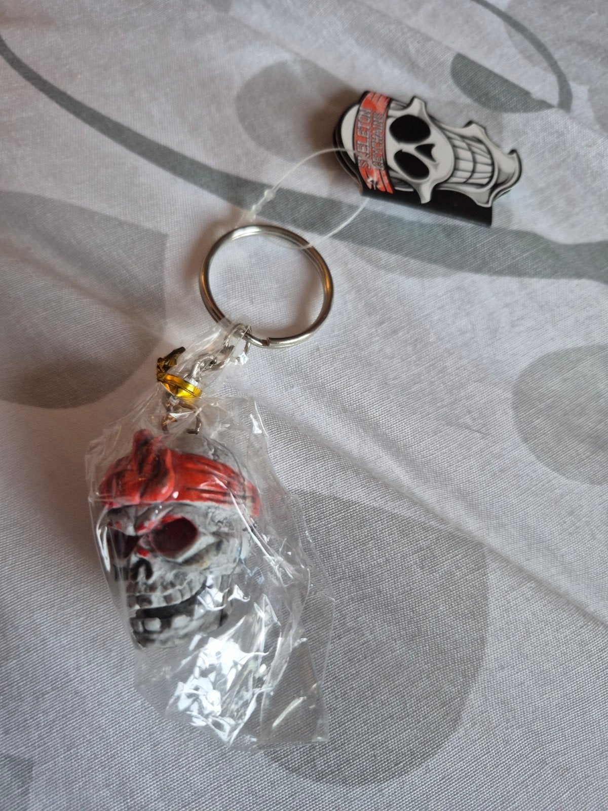 nieuw sleutelhanger doodskop 4cm, Verzamelen, Ophalen of Verzenden