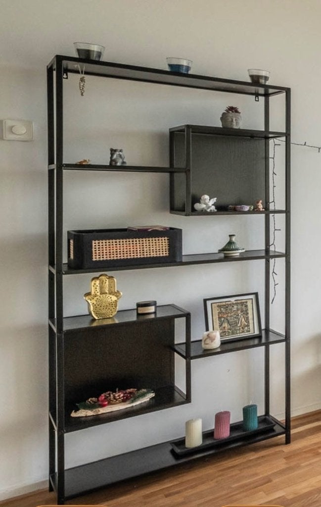 Wandkast, 25 à 50 cm, Avec tablette(s), Moins de 150 cm, Autres essences de bois