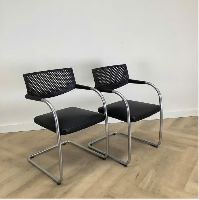 Vitra Visasoft Visavis Design kantoor stoelen. 8 beschikbaar, Huis en Inrichting, Ophalen, Modern Design, Zo goed als nieuw, Vijf, Zes of meer stoelen