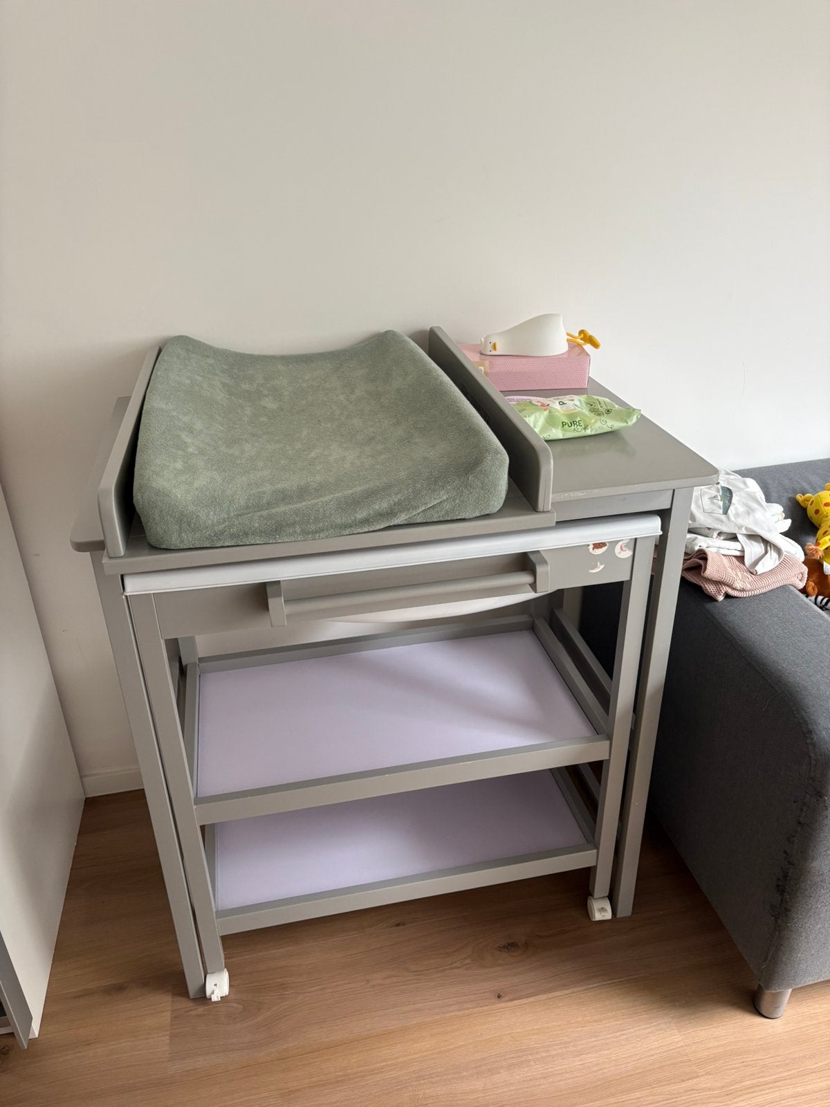 Luiertafel met badje, Ophalen, Gebruikt
