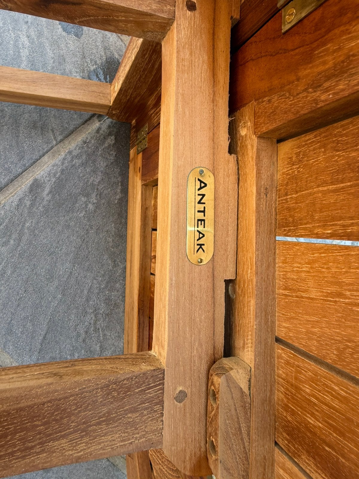 Table extensible bois Anteak, Tuin en Terras, Tuintafels, Ophalen, Zo goed als nieuw, Hout