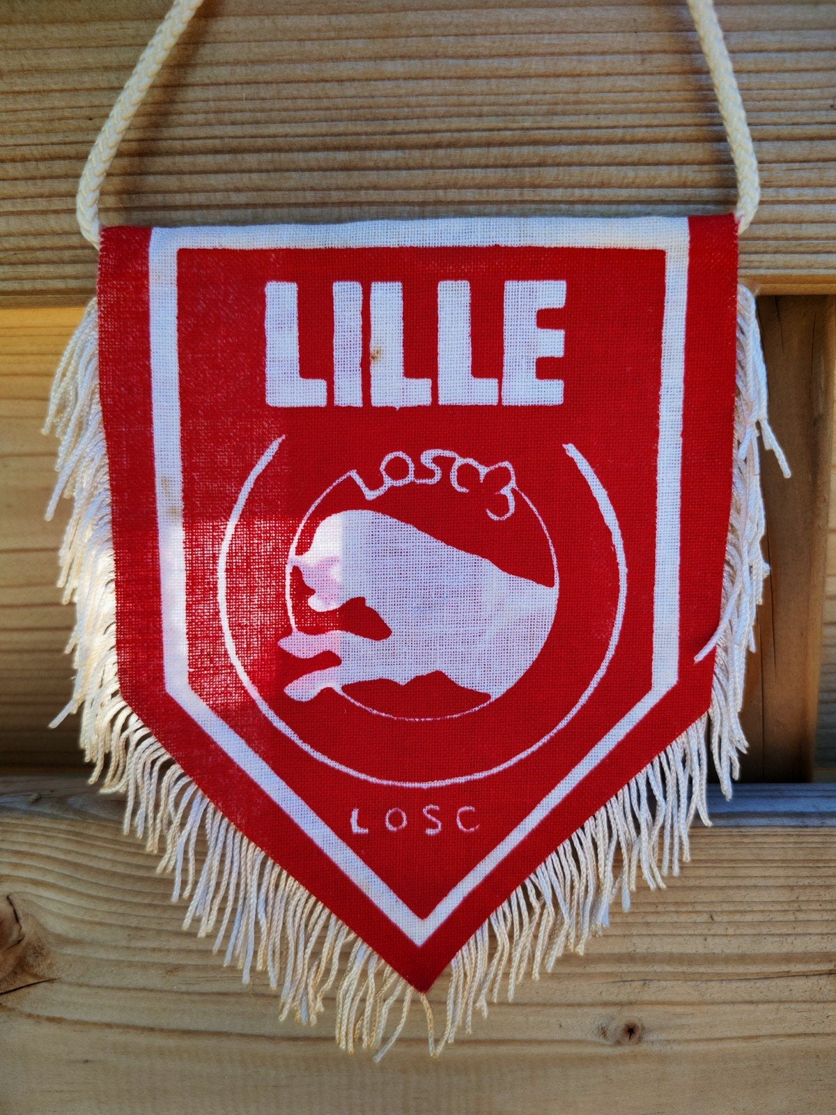 1970s Lille Losc zeldzame vaandel fanion, Verzamelen, Ophalen of Verzenden