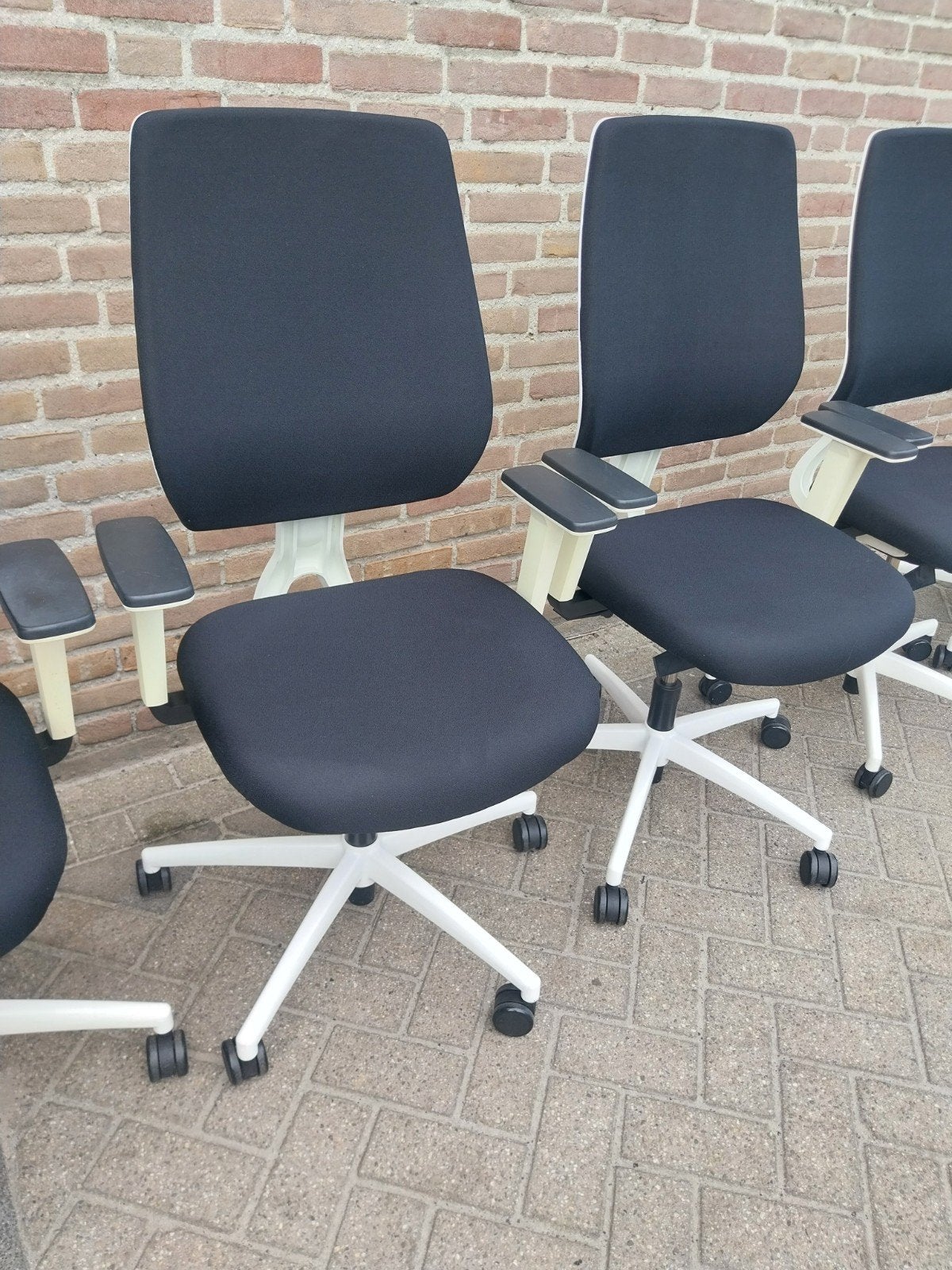 chaises de bureau Dauphin, Enlèvement, Blanc