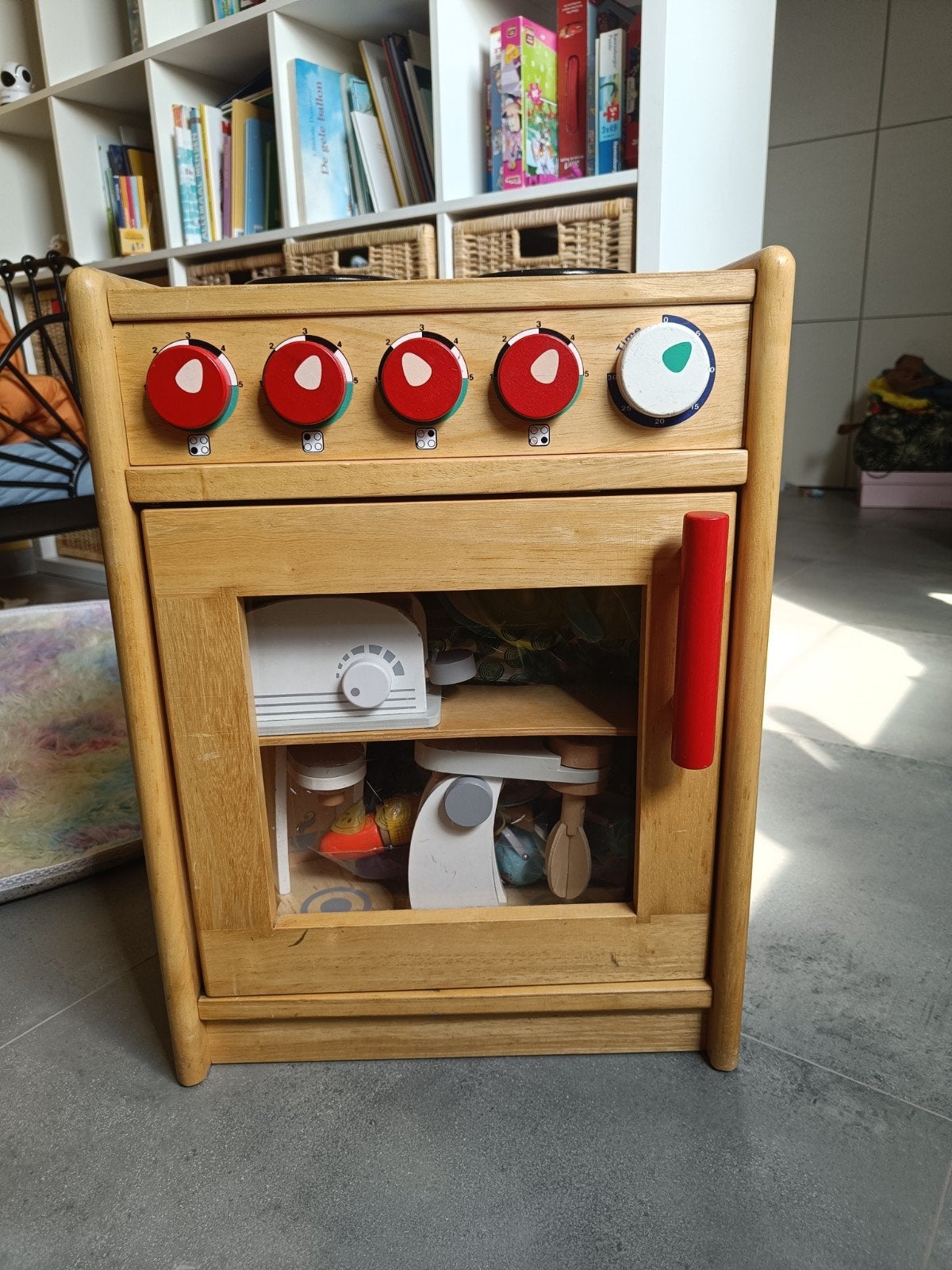 Speelkeukentje met veel toebehoren, Ophalen, Gebruikt, Hout, Speelkeuken