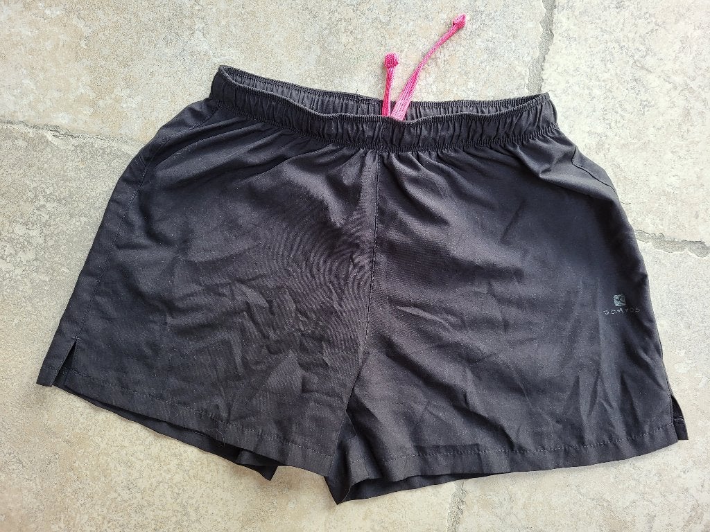 Zwarte sport broek mt 152 - 164, Kinderen en Baby's, Kinderkleding | Maat 152, Broek, Gebruikt, Meisje, Ophalen of Verzenden