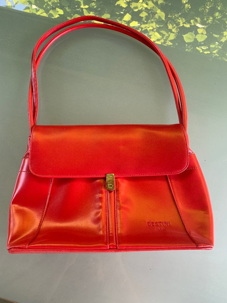Handtas, Ophalen, Zo goed als nieuw, Rood, Handtas