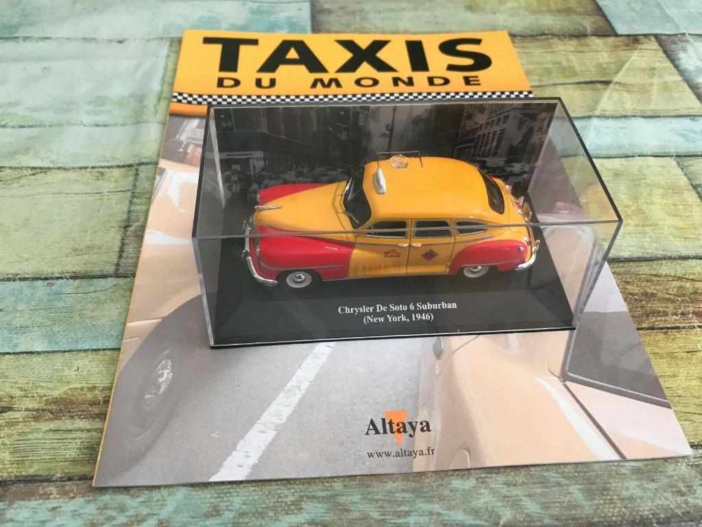 CHRYSLER DE SOTO NY Taxi 1946 1/43 UH NEUF+BOITIER PERPLEX, Hobby & Loisirs créatifs, Voitures miniatures | 1:43, Neuf, Voiture