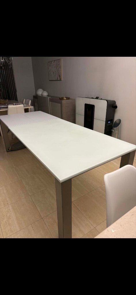 table salle a manger ou cuisine  a verre sabler, Maison & Meubles, 150 à 200 cm, Verre, Comme neuf, 100 à 150 cm
