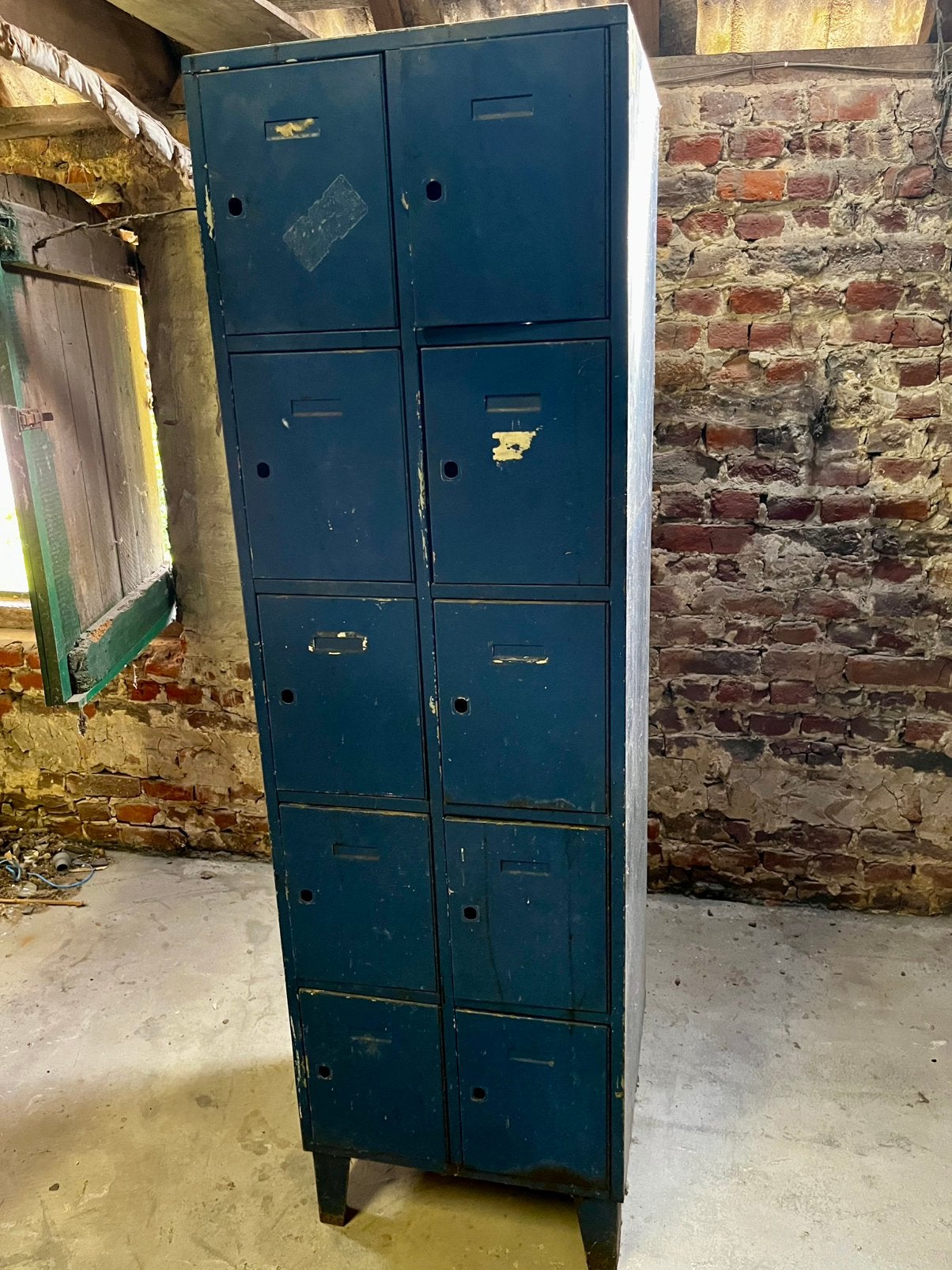 Vintage metalen lockers, Huis en Inrichting, Kasten | Lockerkasten, Ophalen, Gebruikt