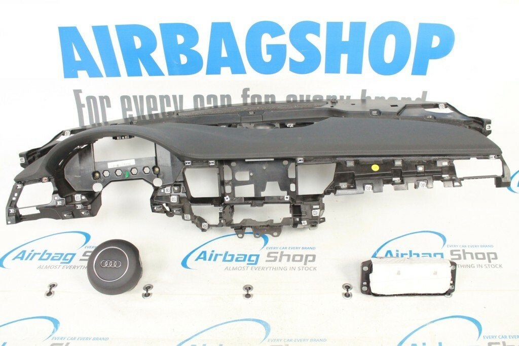 Airbag kit - Tableau de bord cuir noir 3 branche Audi A8 D4, Enlèvement ou Envoi, Utilisé
