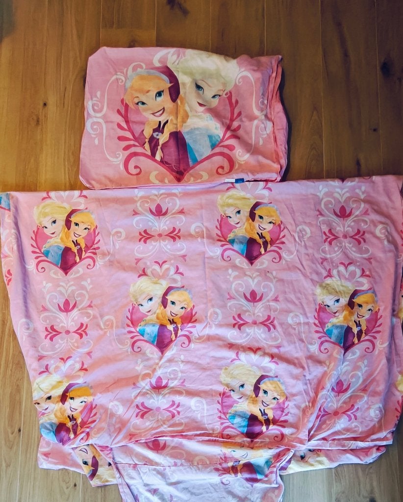 Housse de couette+taie Frozen 1 pers, Enfants & Bébés, Enlèvement ou Envoi, Housse de couette