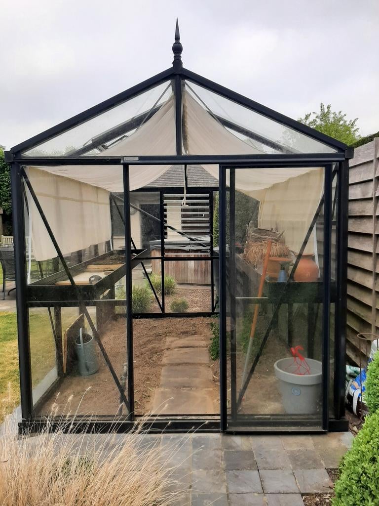 Aluminium serre met glas., Tuin en Terras, Kassen, Ophalen, Glas, Aluminium