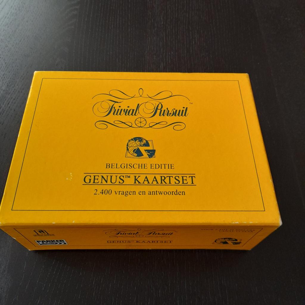 Trivial pursuit Genus Belgische editie kaartset, Ophalen of Verzenden