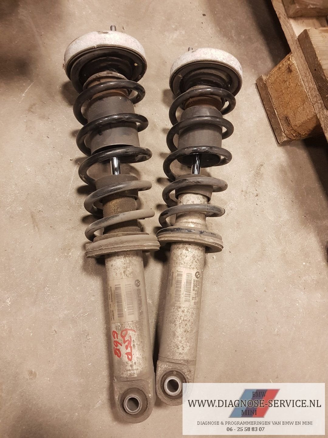 BMW 635d E64 Set schokdempers achter  33526768925, -, Utilisé, -, Enlèvement ou Envoi