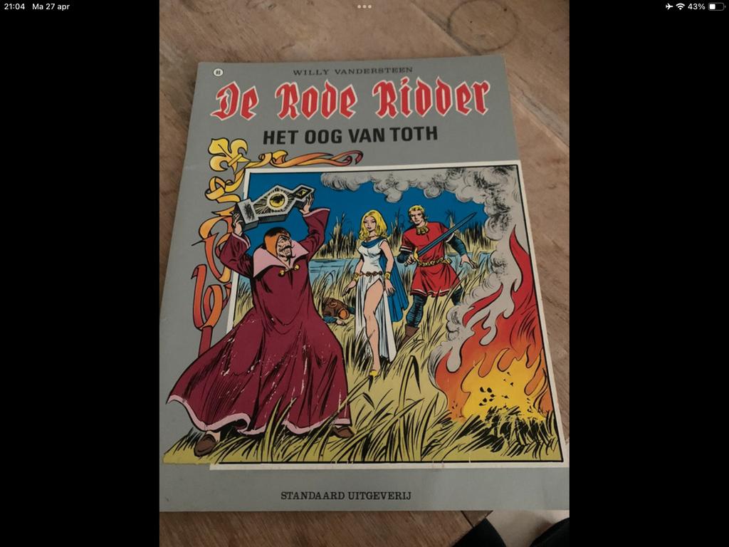 stripboek de rode ridder, Ophalen of Verzenden, Zo goed als nieuw