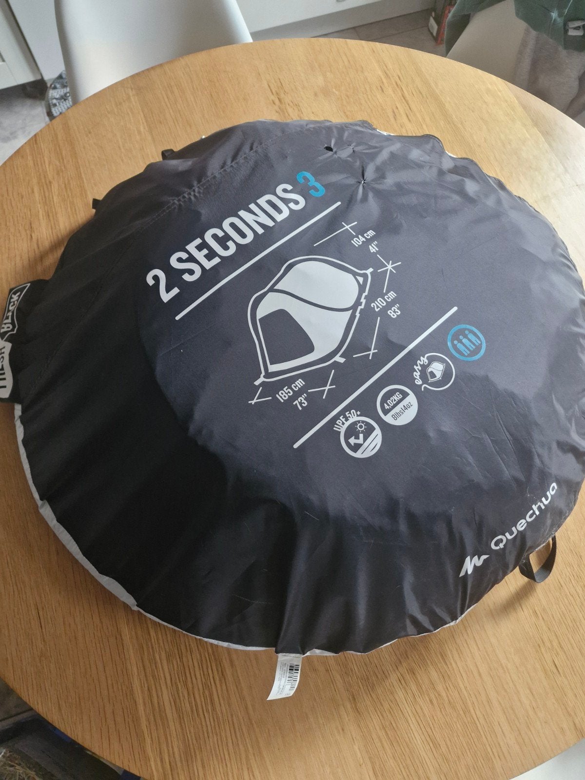 Quechua 2 Seconds 3-persoonstent, Caravanes & Camping, Tentes, Enlèvement