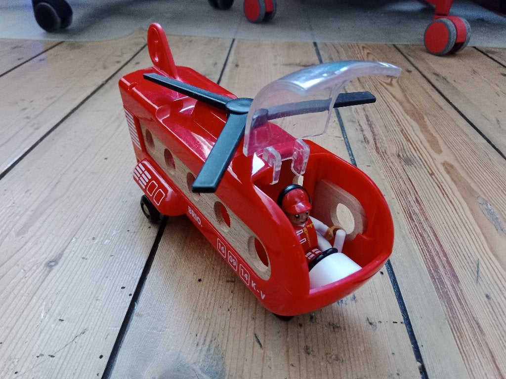 Brio helikopter met piloot, Ophalen