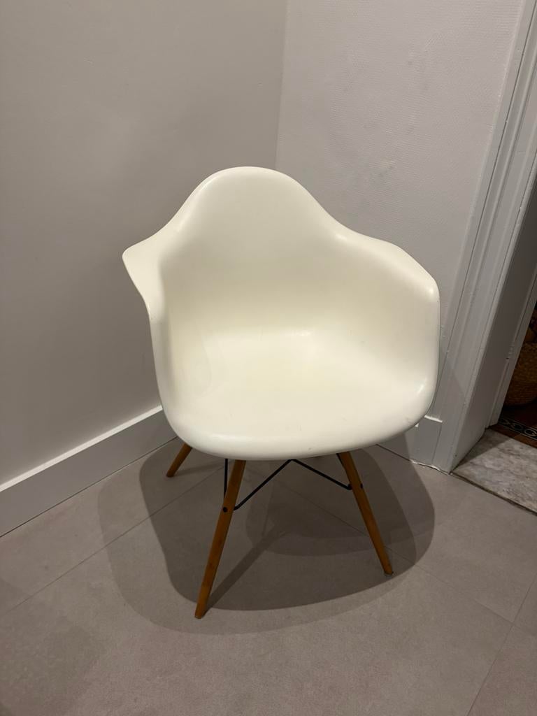 Chaise Eames Plastic, Synthétique, Enlèvement, Utilisé, Blanc